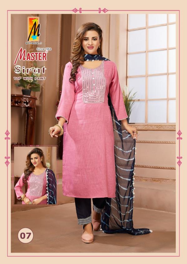 Master Sirat Fancy Kurti With Bottom Dupatta Collection